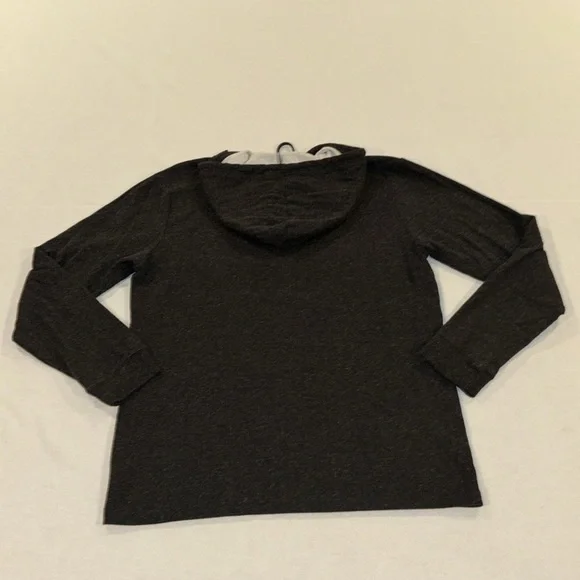 RVCA men’s grey pullover hooded shirt size large - Picture 7 of 8